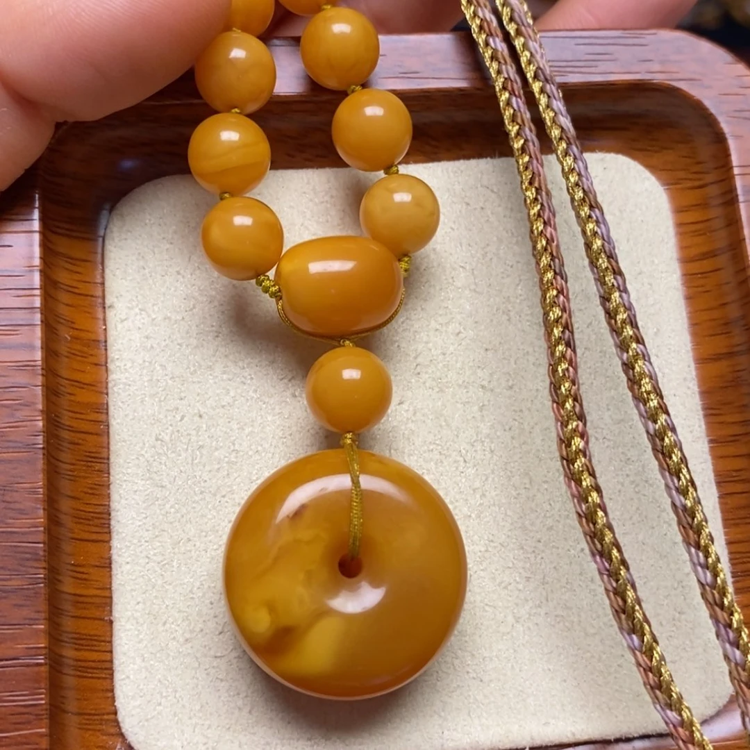 【闪购商品】蜜蜡颈饰未镶嵌项链