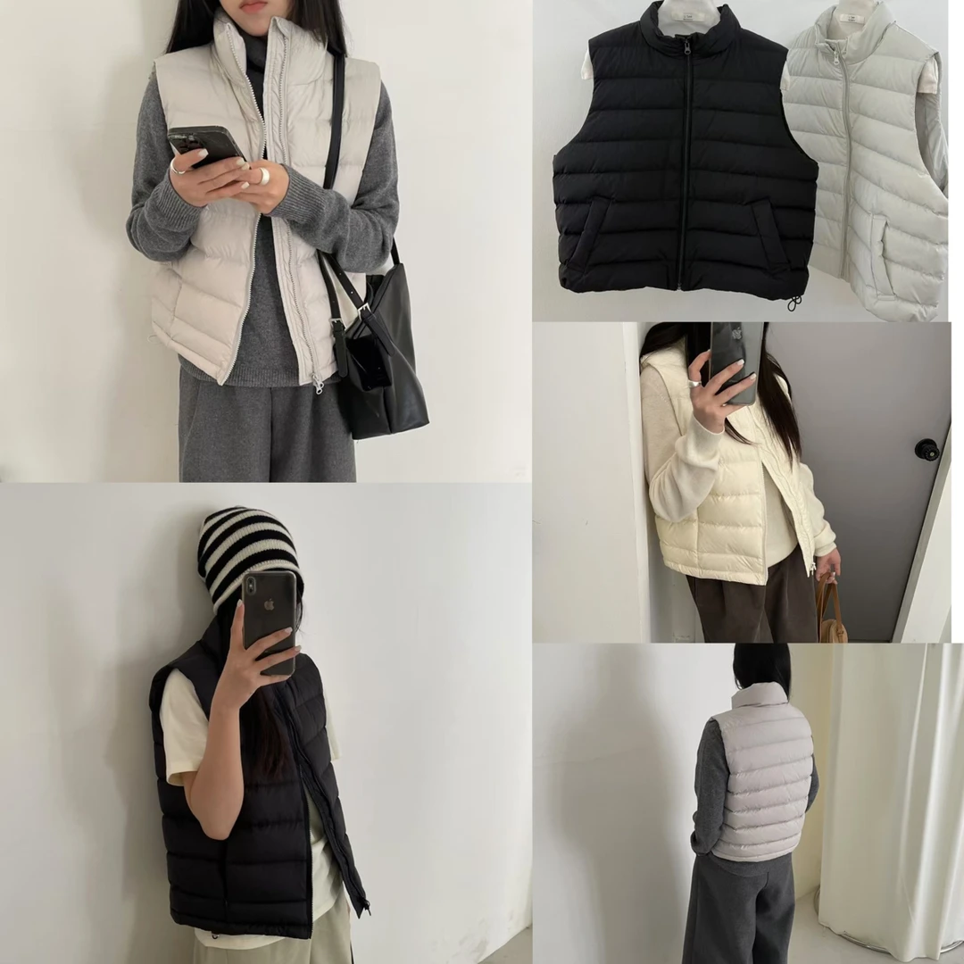 薇莎806排骨羽绒马甲充绒106-113克