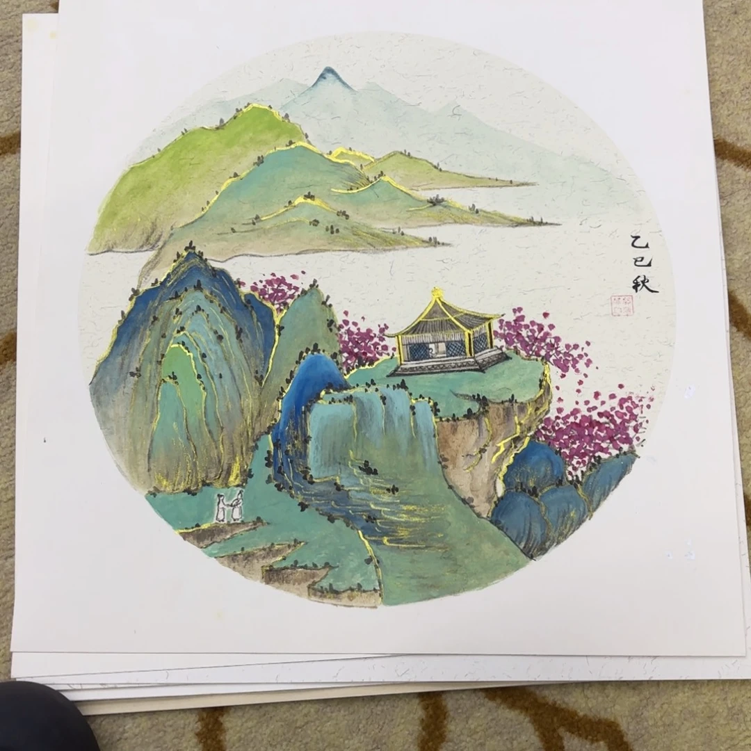 国画38-38卡纸作品童