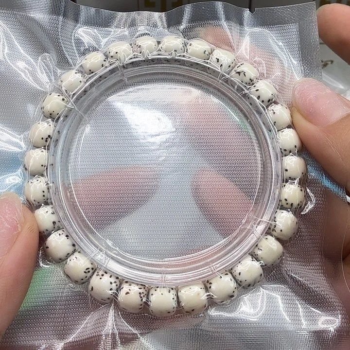 星月菩提手串25高端半臂白星月菩提河豚87桶单圈