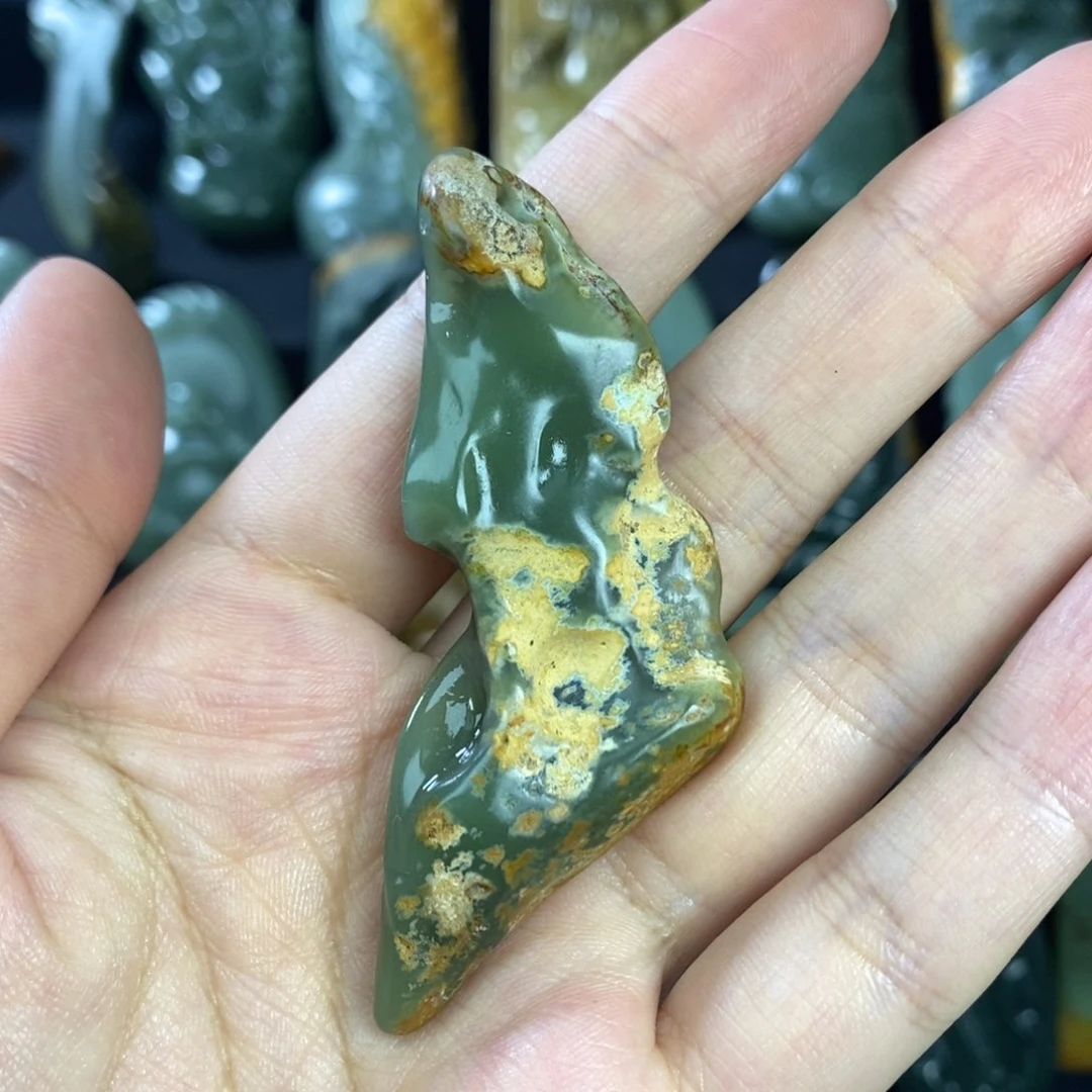 岫岩河磨玉（透闪石质玉）未镶嵌挂件