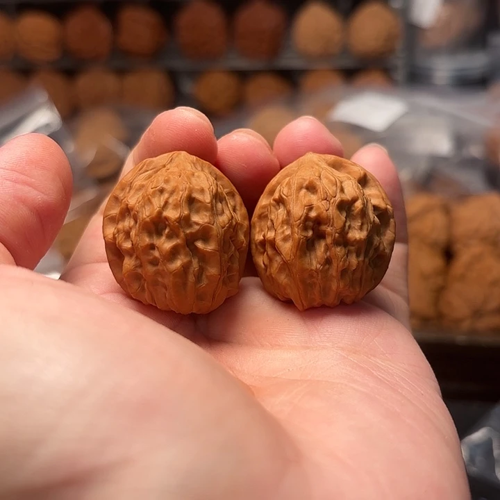 盘***纹1文玩核桃奶油枣31-04