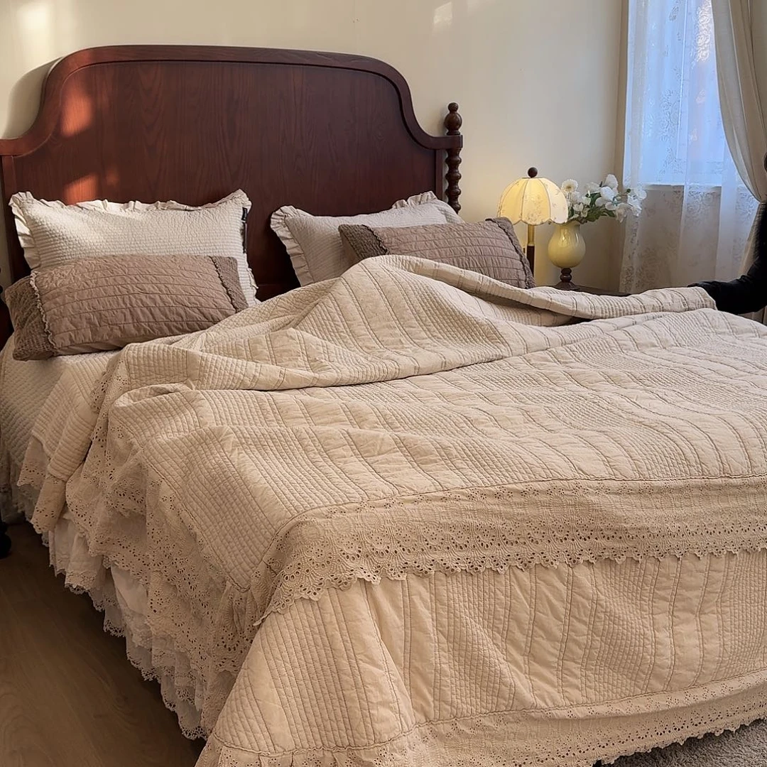 棉伊莎丽咖色单被套标准微瑕