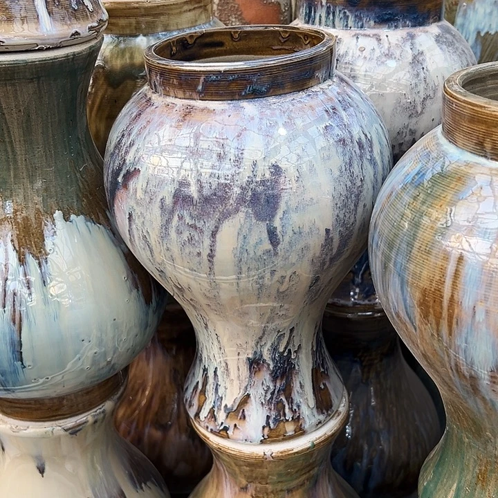 景德镇精品花盆栽适合口12高30