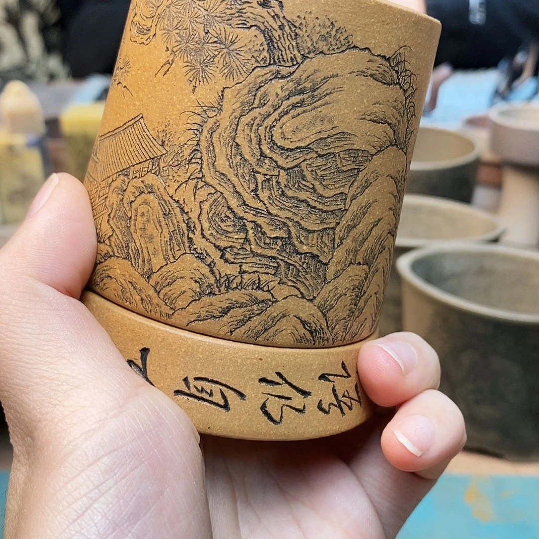 紫砂茶杯宜兴紫砂杯