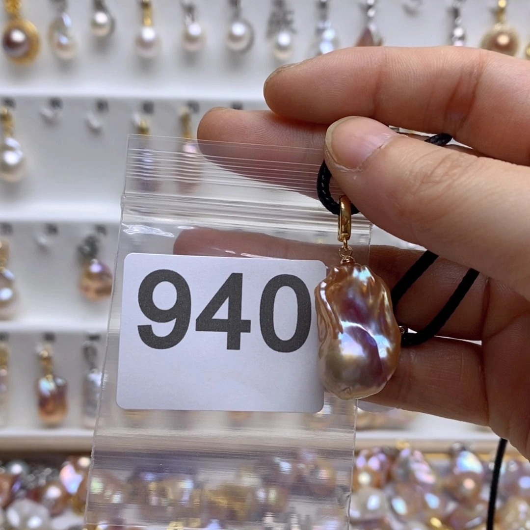 淡水珍珠颈饰银S925镶嵌940