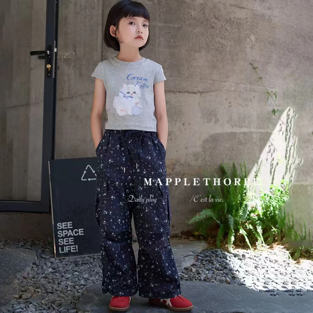 R2853儿童潮品小猫短袖