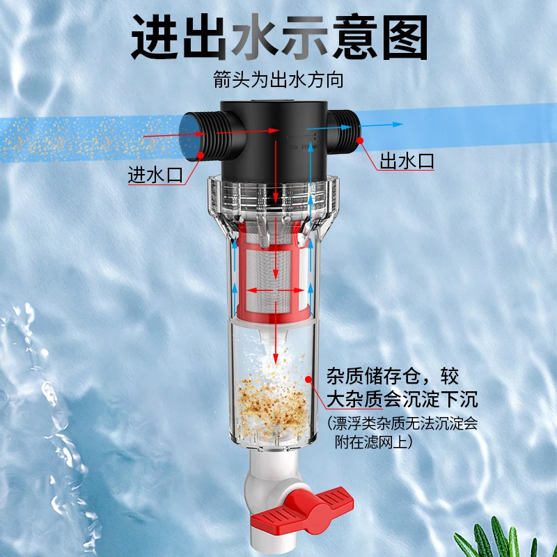 鱼便分离器前置过滤器鱼马桶鱼缸鱼池管道排污过滤器鱼粪便收集器