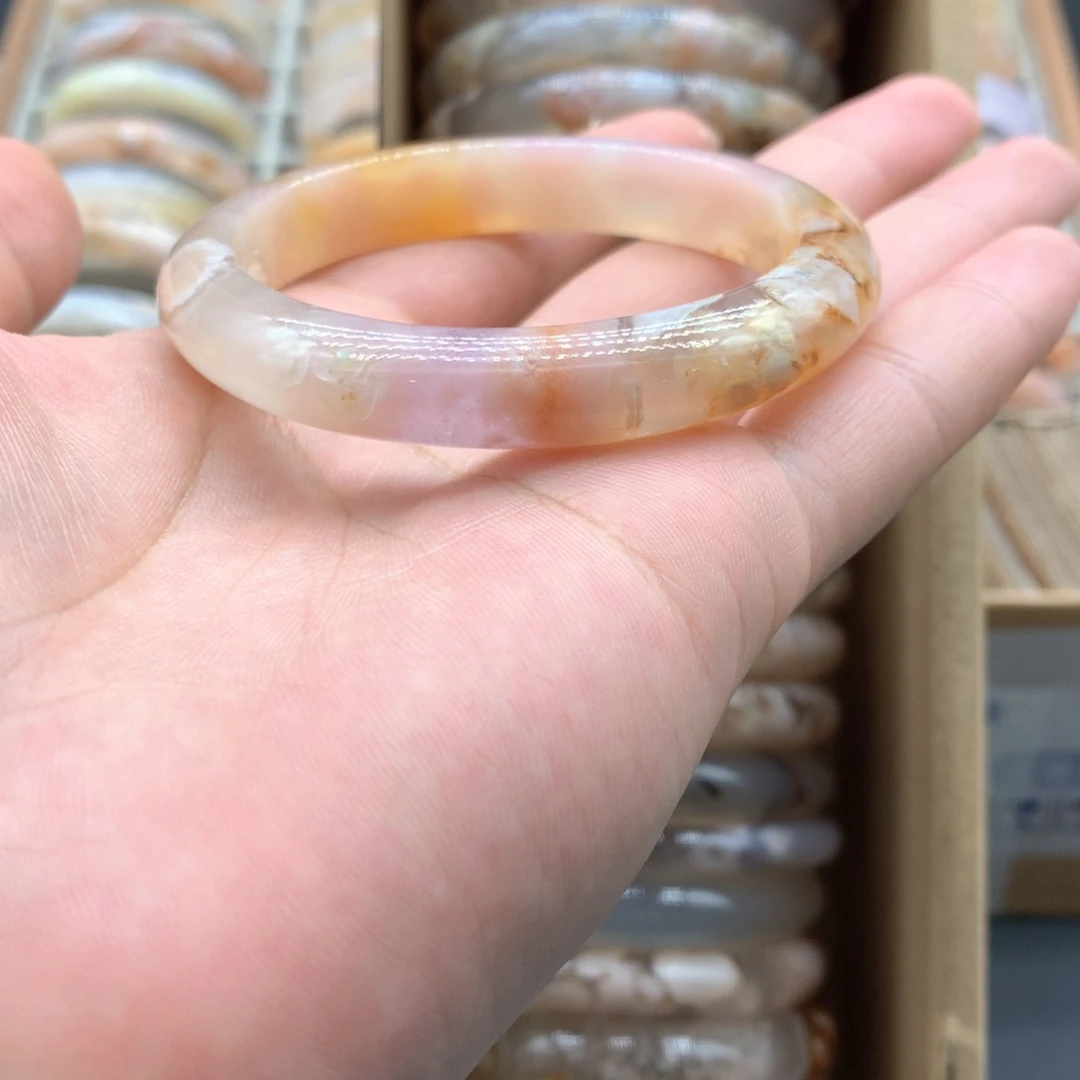 【闪购商品】玛瑙/玉髓手镯未镶嵌白*棋