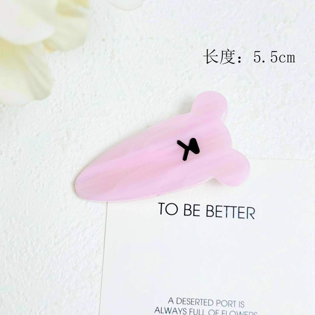 BAOSHATI/宝莎缇F-1561醋酸小熊侧边鸭嘴夹