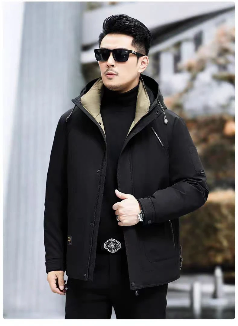 保暖商务绅士男款商务冬季短款时尚潮流外套百搭加厚
