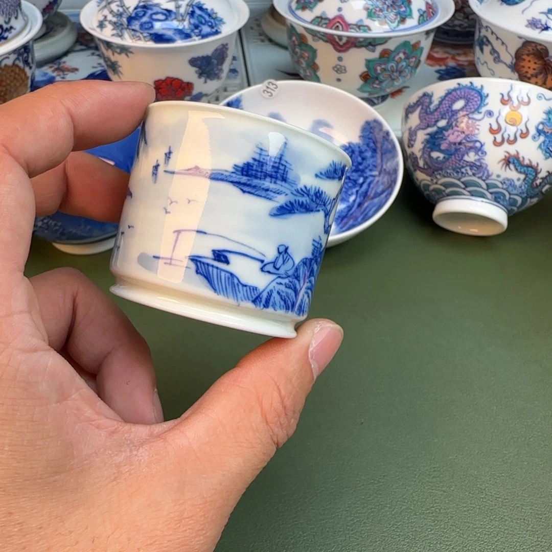 纯手工纯手绘茶具石头317