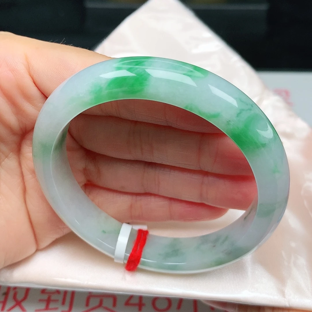 未镶嵌手镯翡翠阳绿15