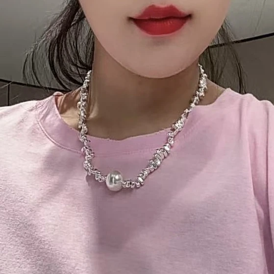 合金项链 （老三）韩版气质素款时尚轻奢百搭锁骨链小众百搭坠链