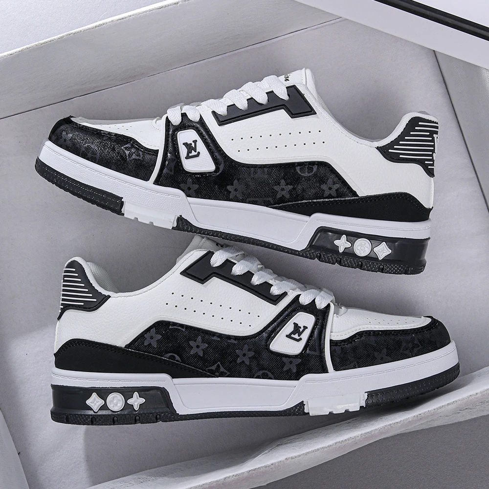 莆田板鞋aj男鞋2025年新款厚底休闲鞋时尚百搭小白鞋韩版运动鞋潮