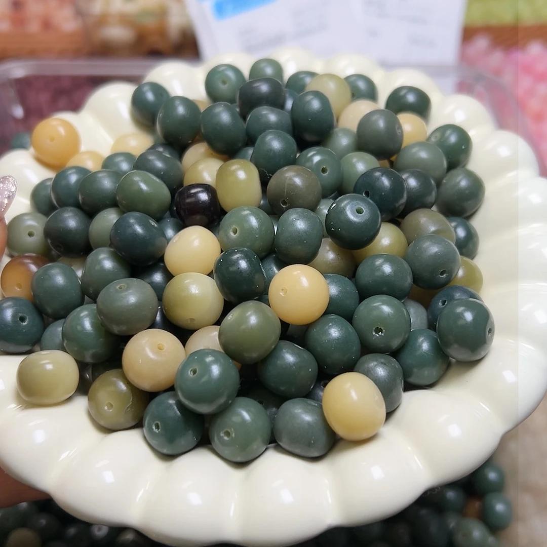 菩提根/象牙果吊坠卡13绿平果100颗