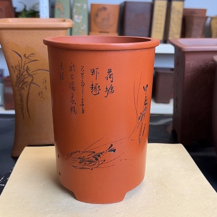 16×21两只手工虾趣