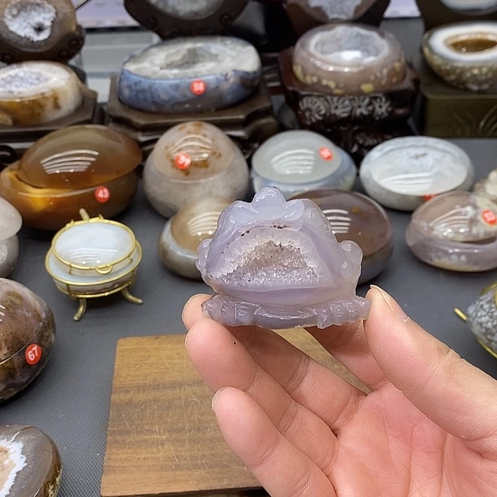 未镶嵌摆件紫晶金蟾