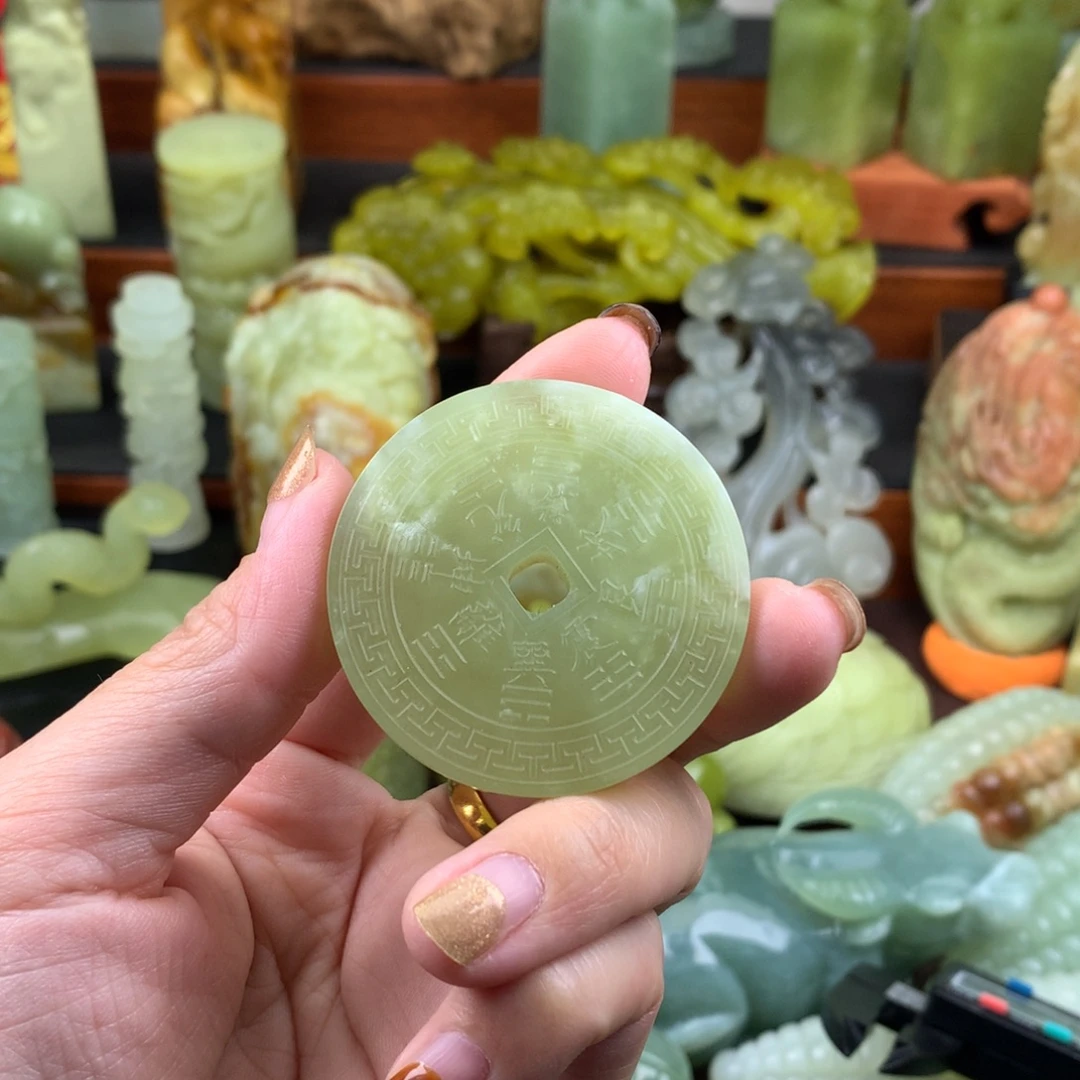 义***天岫玉未镶嵌手把件