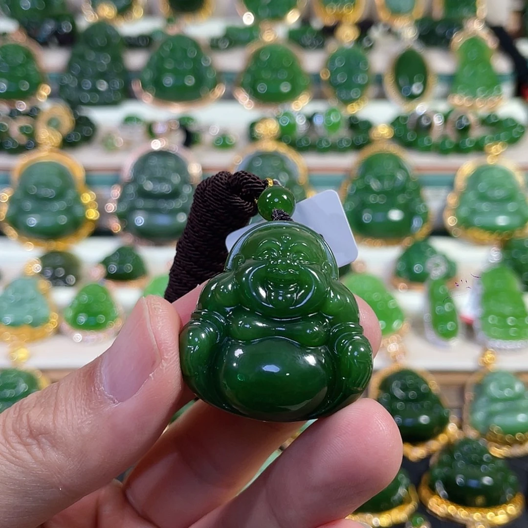 和田玉（碧玉）未镶嵌颈饰35mm