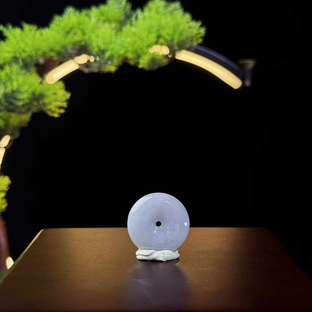 P100101 天然缅甸A货翡翠 尺寸25.7×25.7×6.9 平安扣