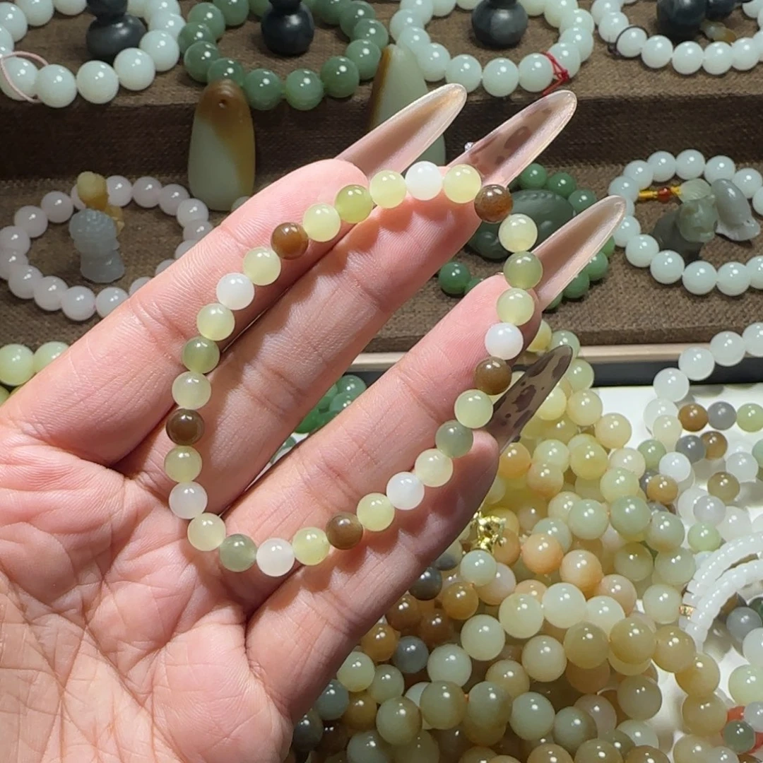 和田玉未镶嵌手链