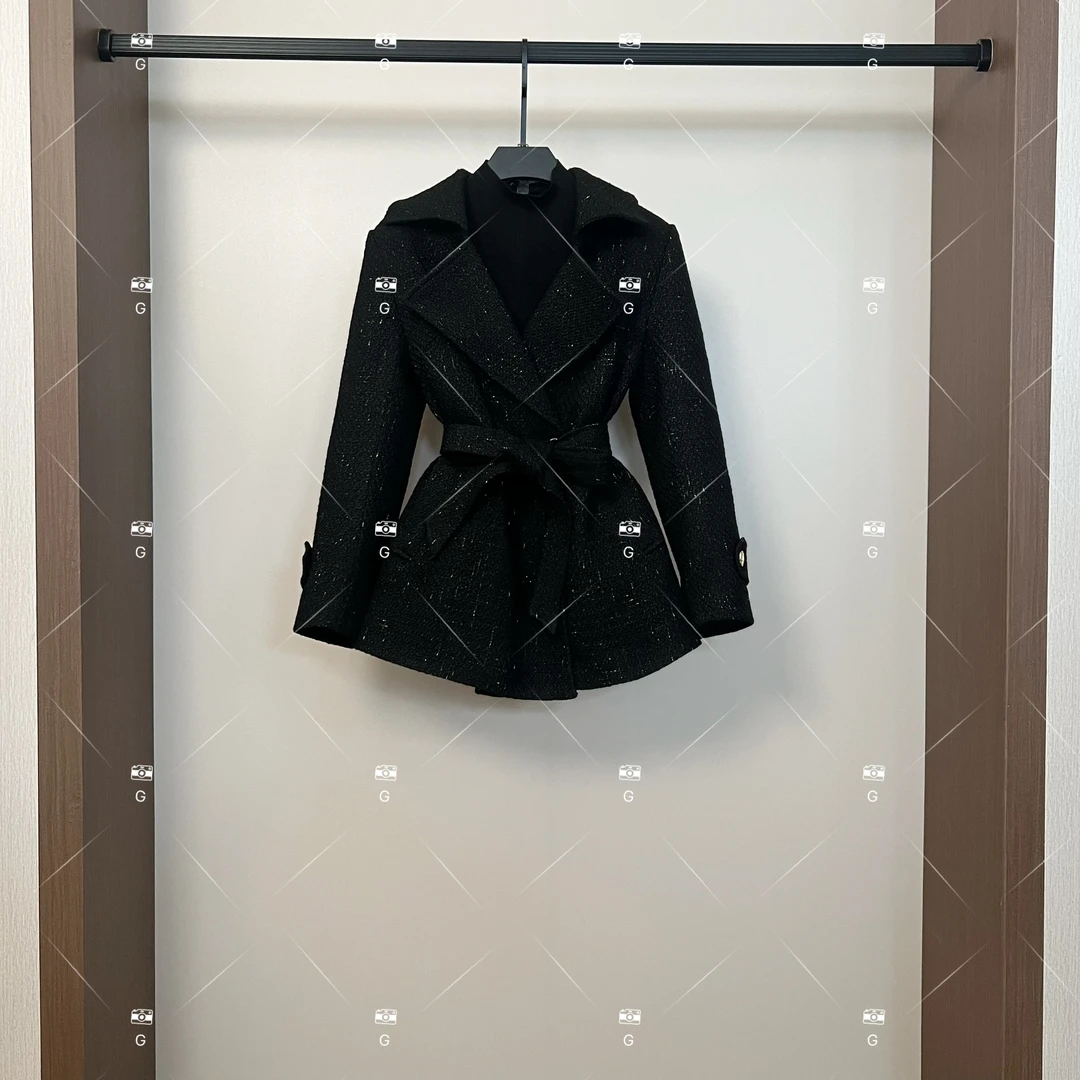 【L姐】秋冬气质小香风设计师中长款羽绒服轻奢女 GS-57678