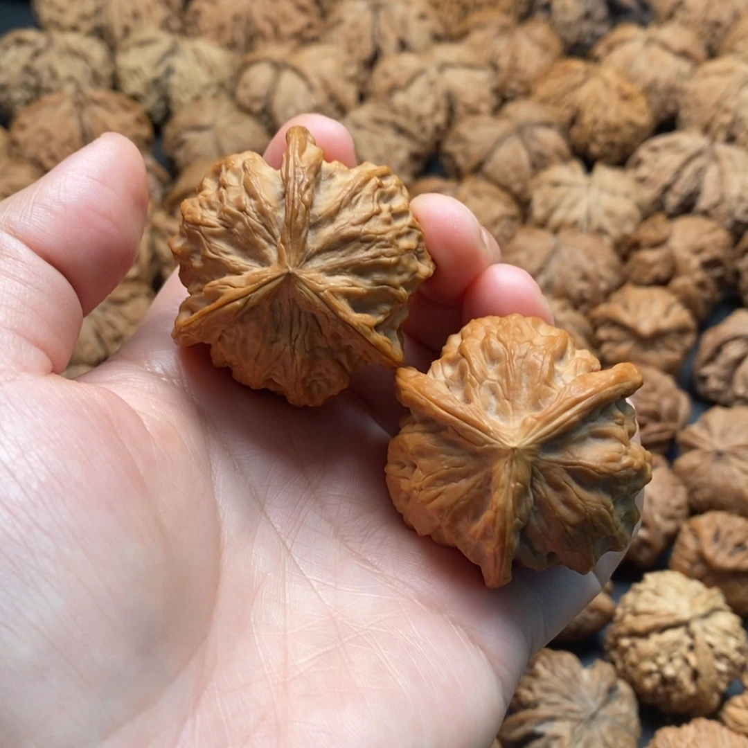 把件文玩核桃42平闷三棱