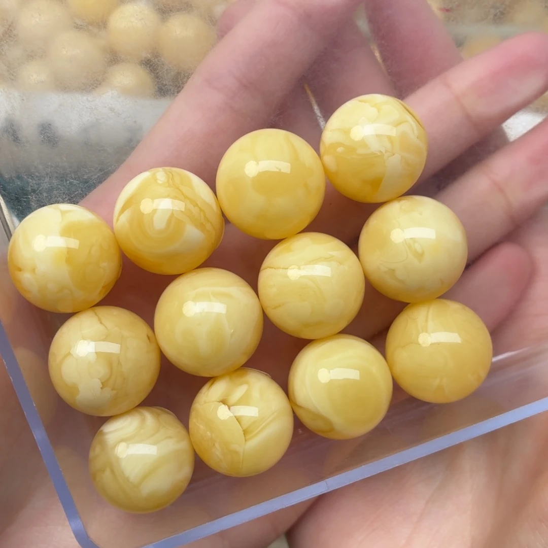 蜜蜡未镶嵌裸石17手串