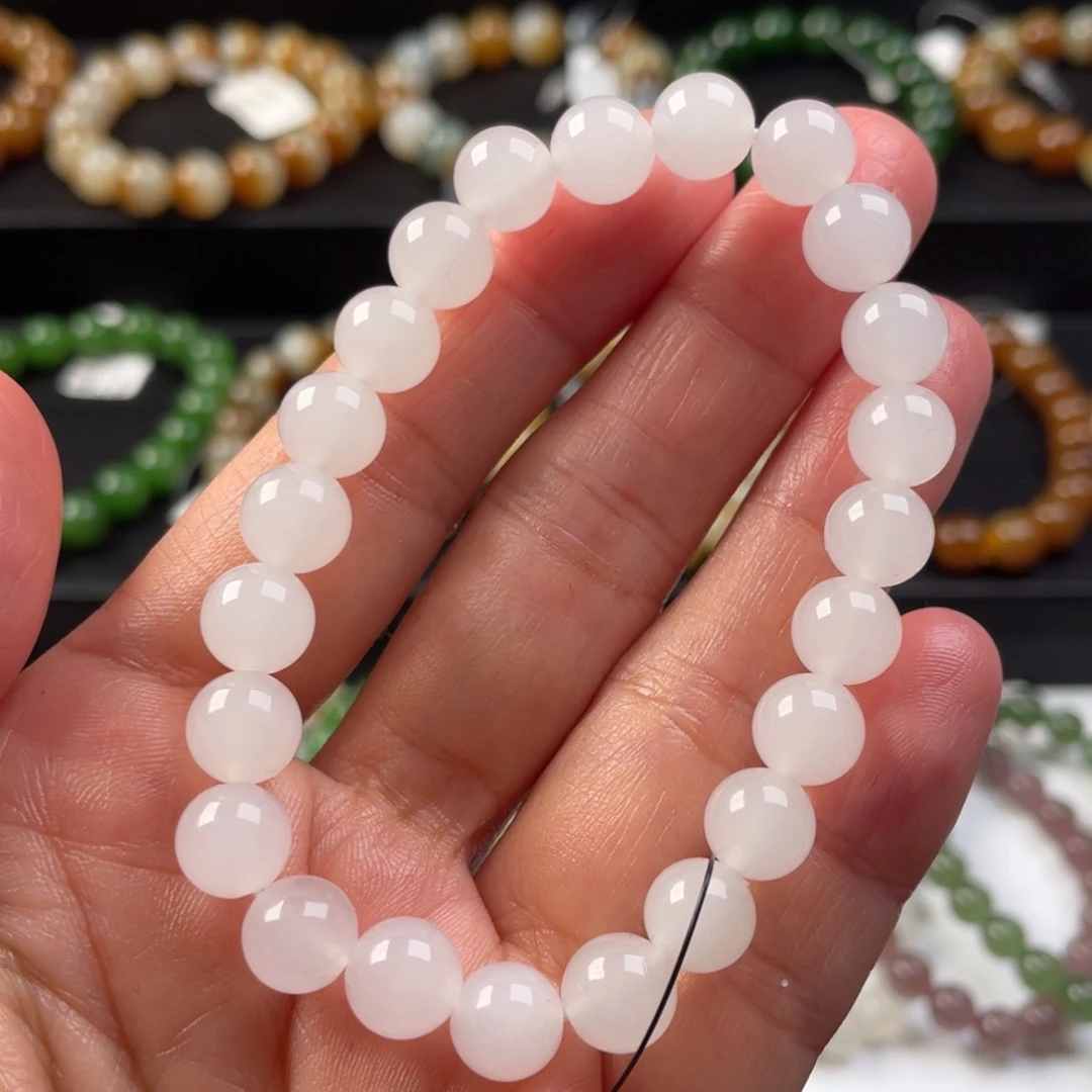 未镶嵌手链透闪石质玉