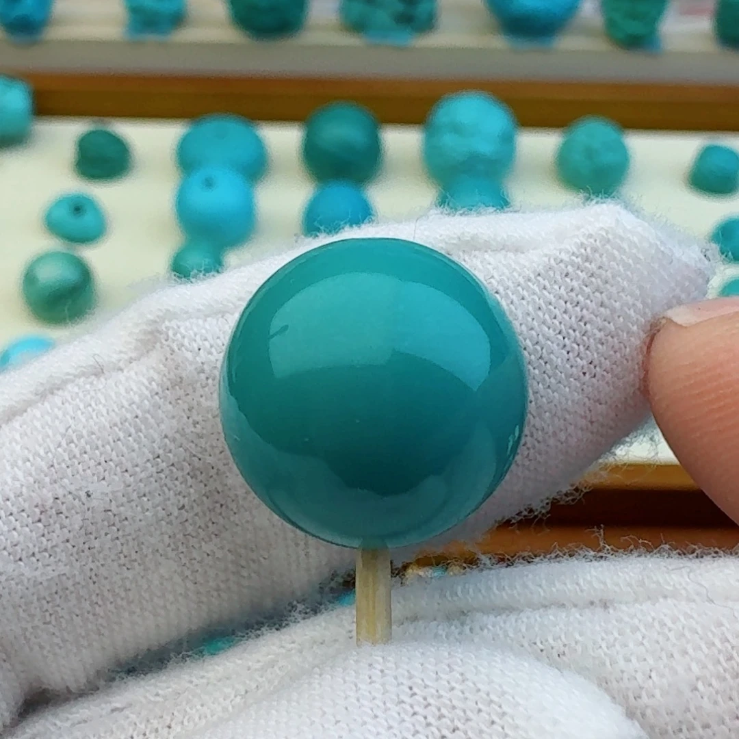 绿松石圆珠14.4未镶嵌