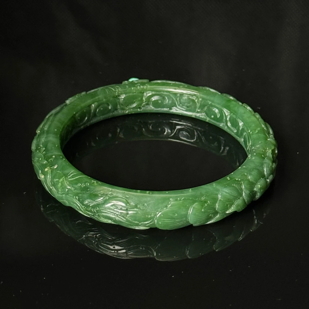 LOT.14/20世纪和田碧玉手镯/374333