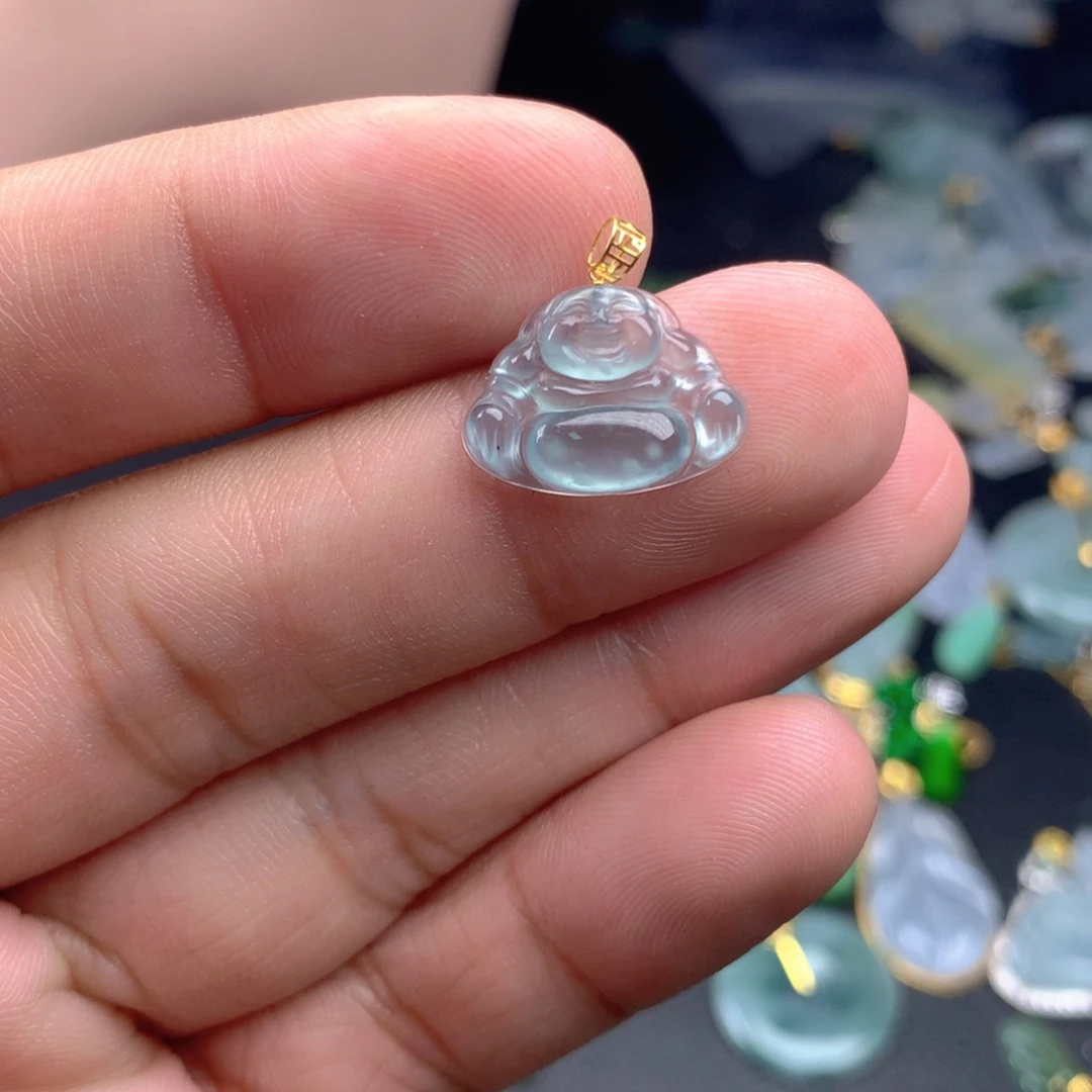 【闪购商品】颈饰18K金镶嵌翡翠翡翠