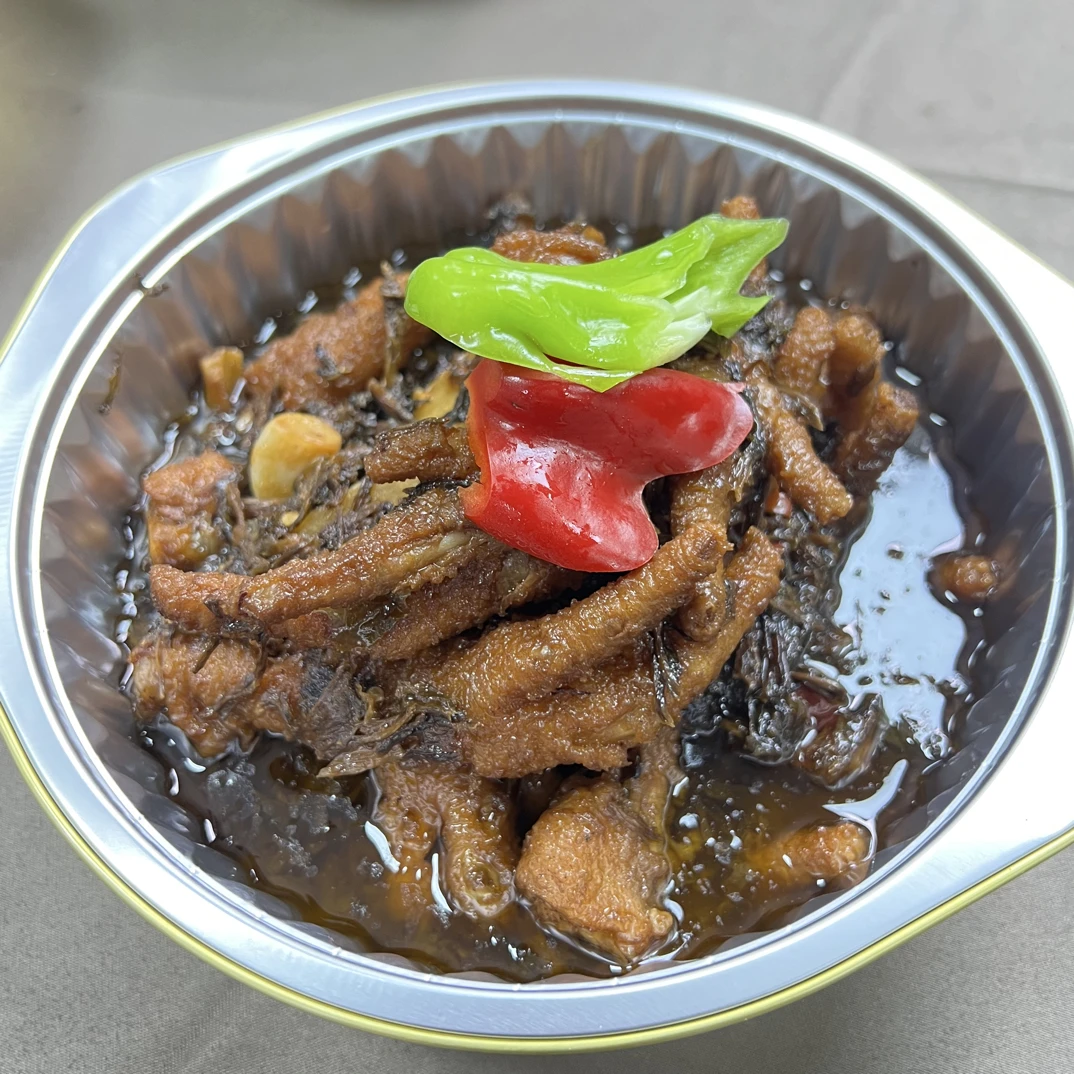 梅干菜虎皮鸡爪