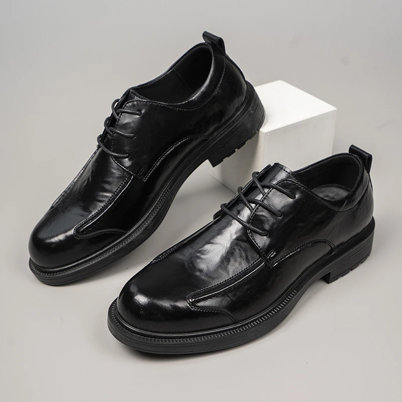 春季真皮休闲英伦风新郎上班男鞋牛皮爆款男士商务正装皮鞋2580