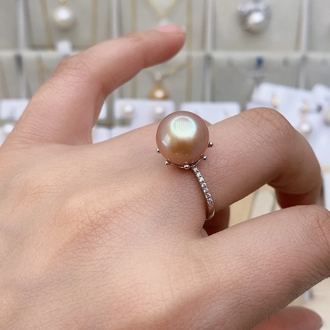 淡水珍珠颈饰银S925镶嵌