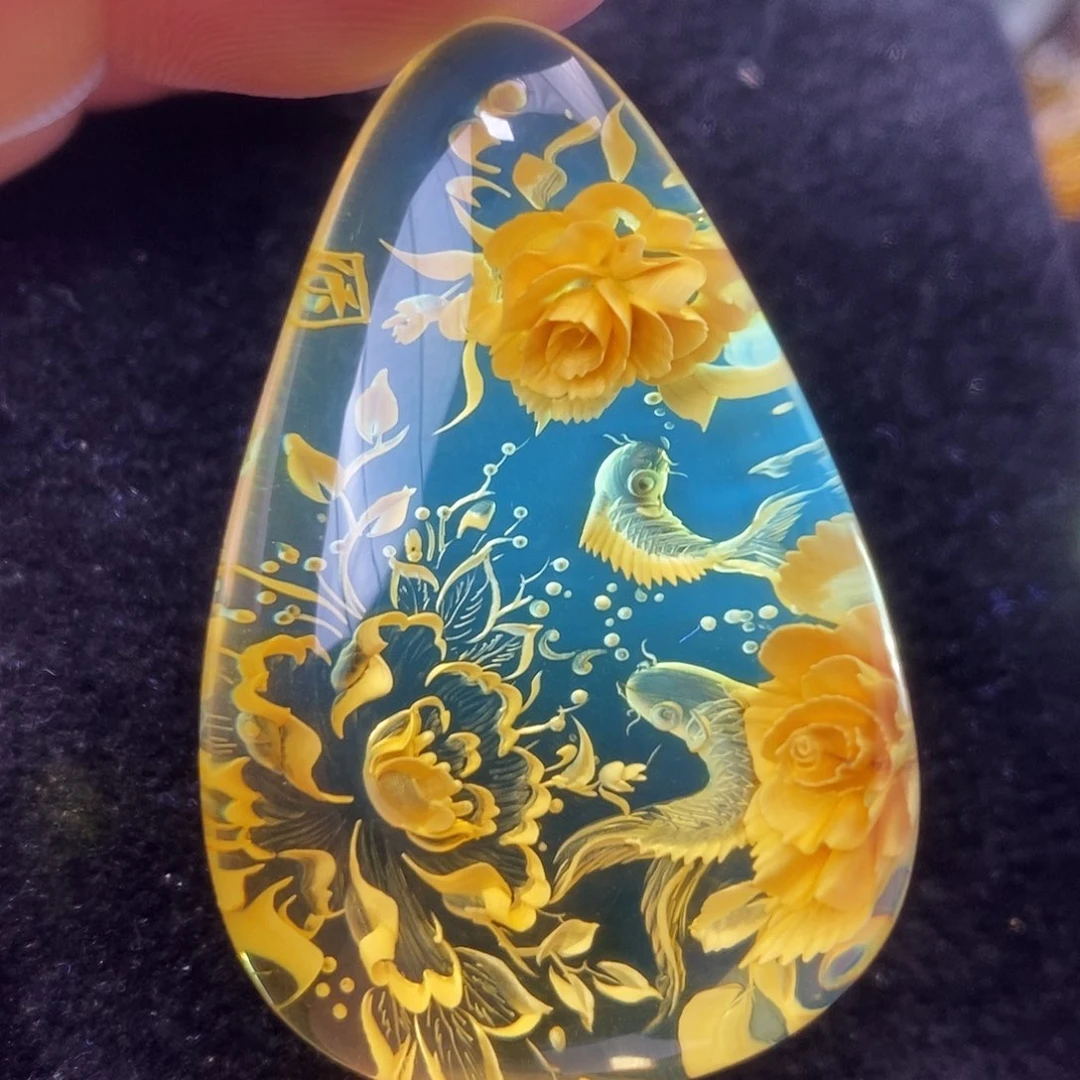 金珀未镶嵌吊坠(不含链)
