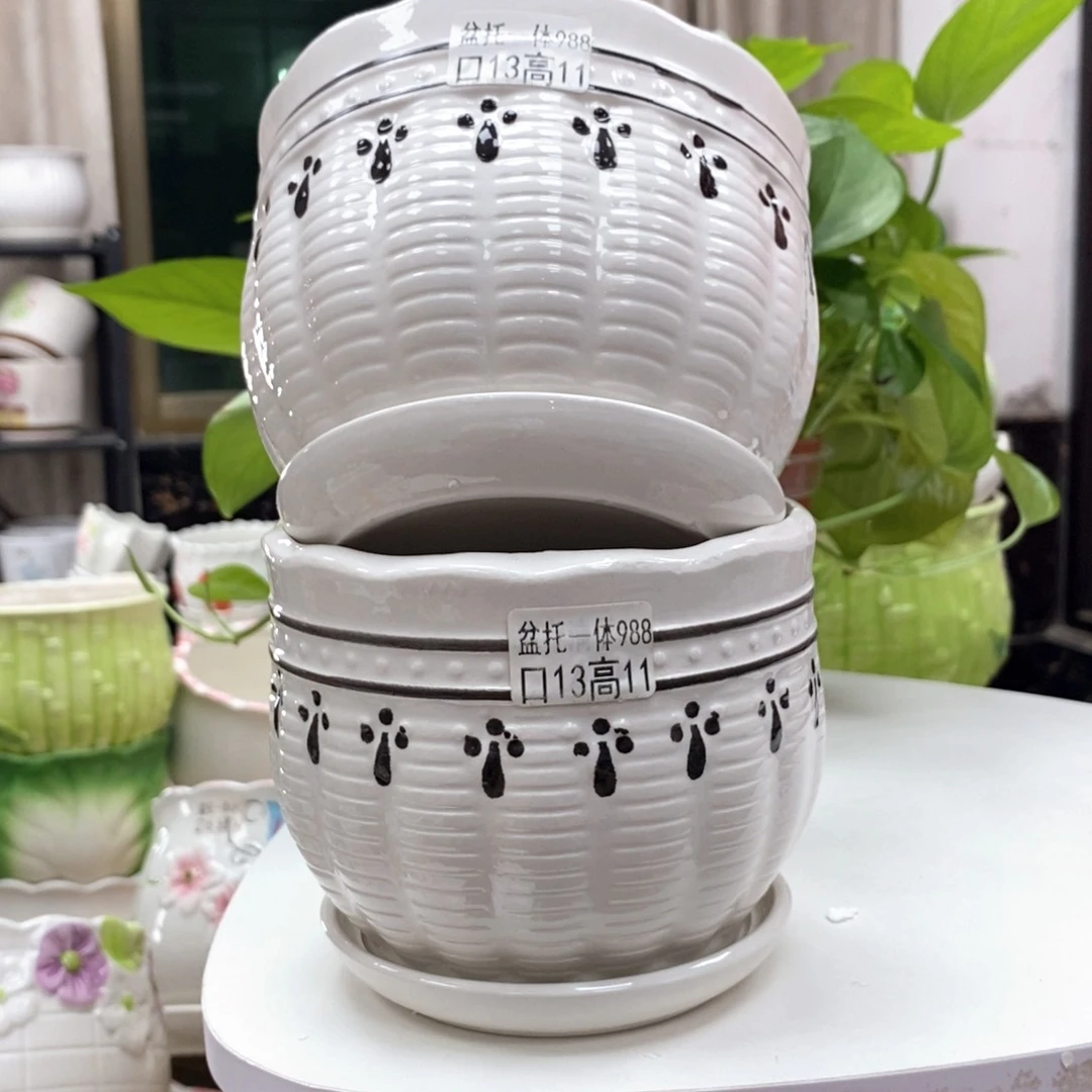 @夏西陶瓷花盆@@5988
