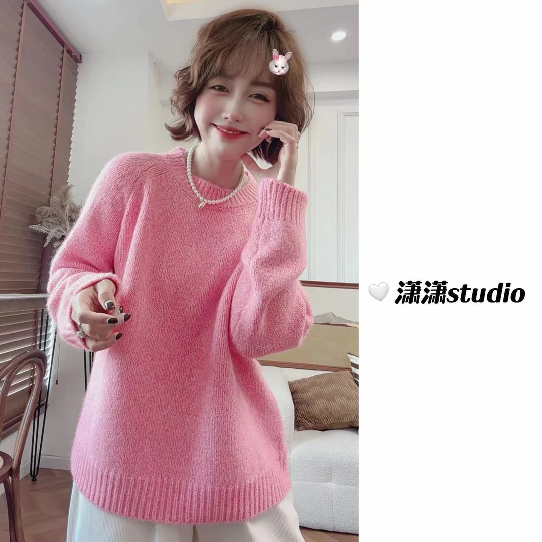 【后背小蕾丝毛衣】【版型显瘦】【面料柔软】潇潇自制韩版毛衣XL0001