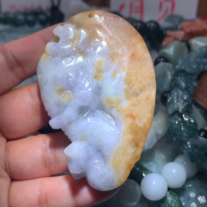 颈饰未镶嵌翡翠保真天然A货翡翠