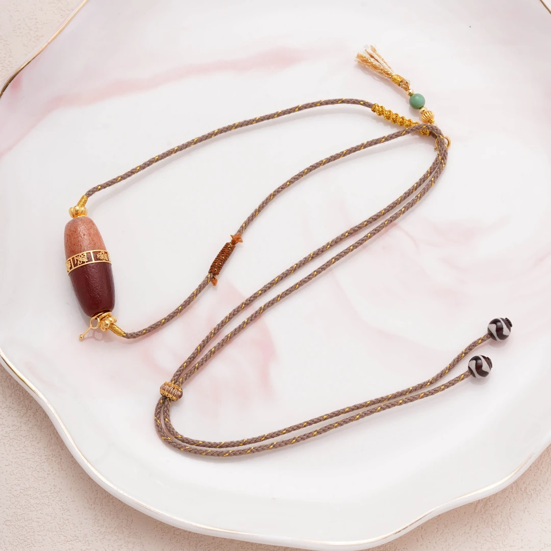 【朱朱严选】18k玛瑙项链-27x12