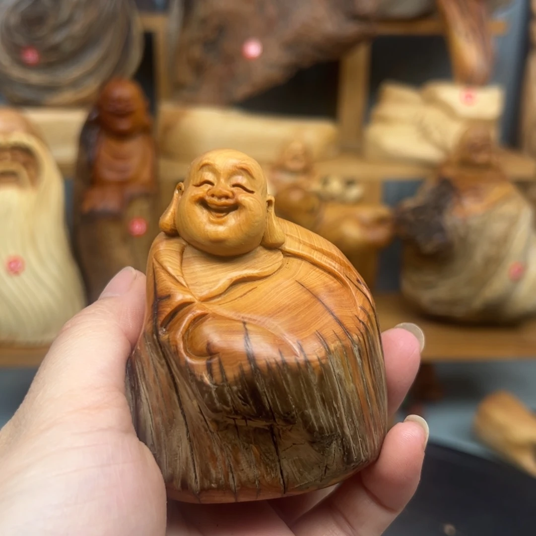 木b*g崖柏木摆件手把件