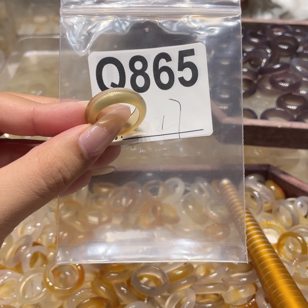 玛瑙/玉髓未镶嵌戒指865