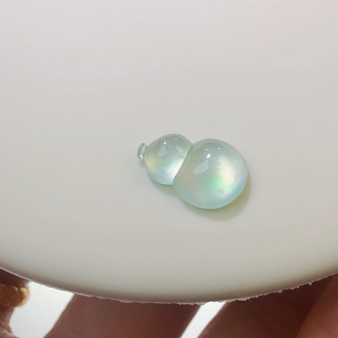 翡翠裸石冰飘花葫芦