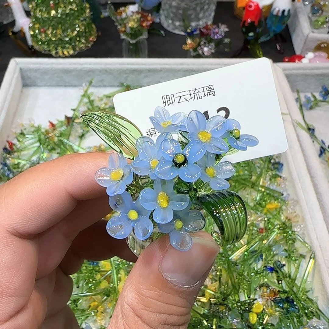 琉璃手工艺品112小花