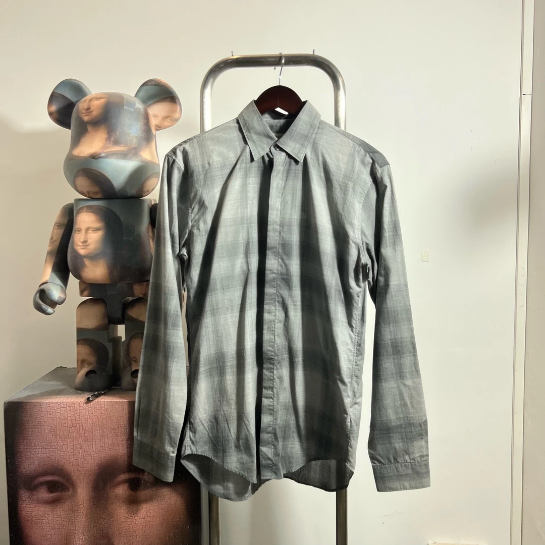 99新 BURBERRY/博柏利 格纹衬衫 S1519尺码：S胸围50衣长76