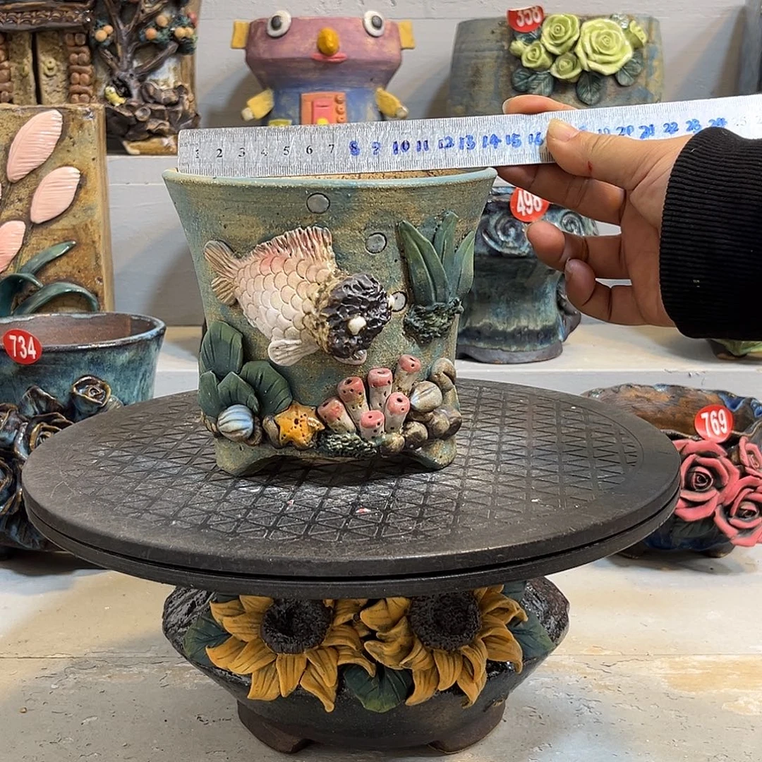 微瑕39 号陶然花器手工花盆