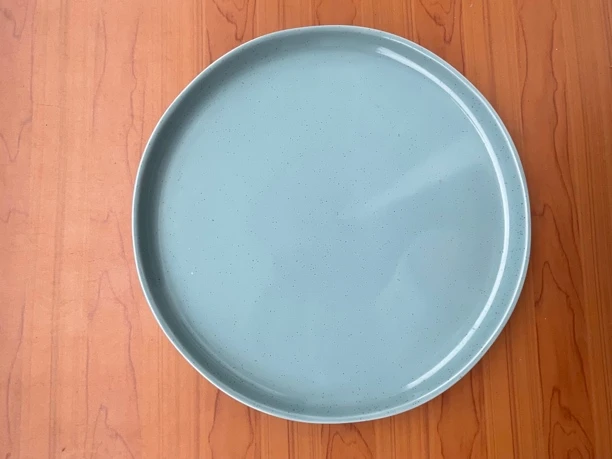 012简约哑光蓝色家用意面盘微瑕