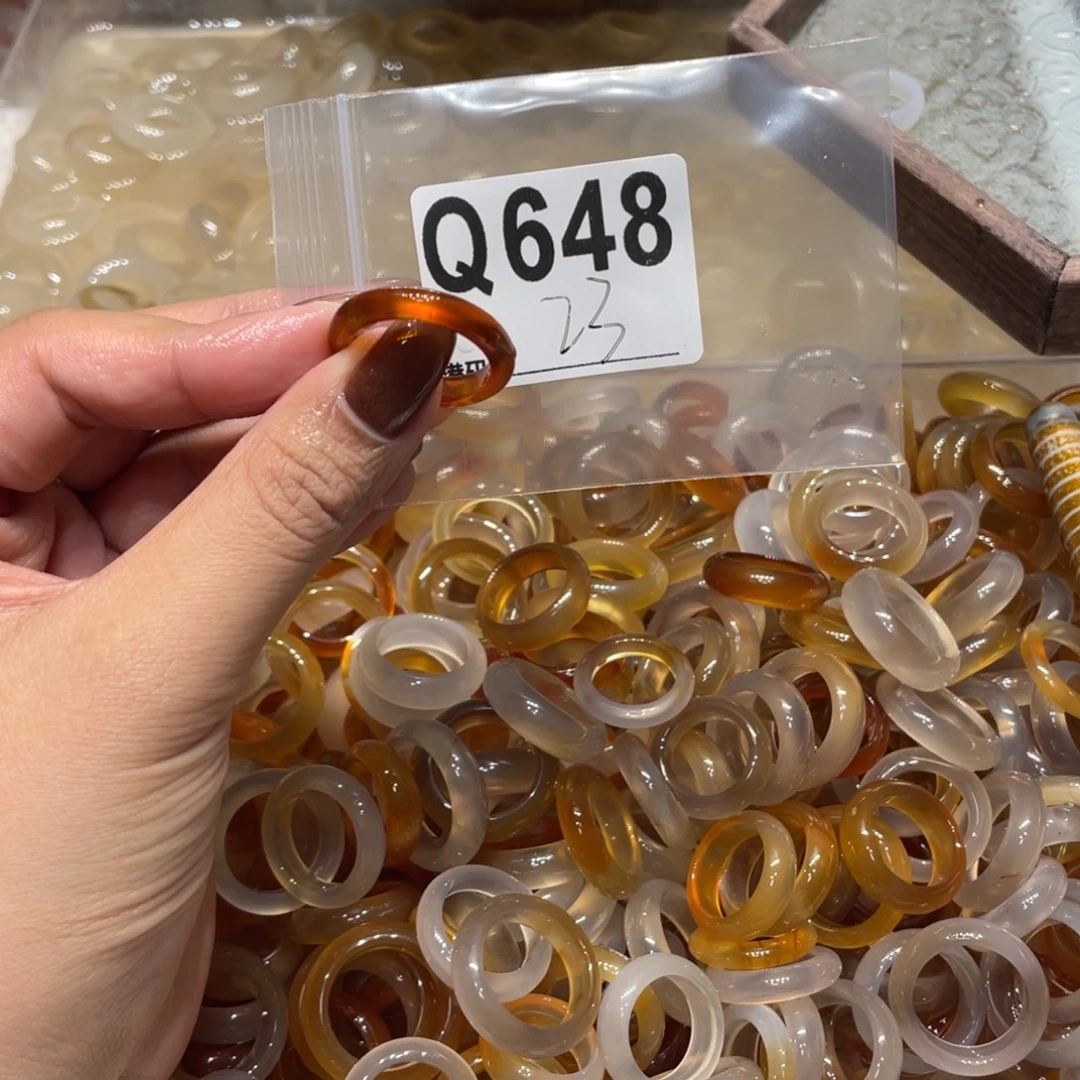 玛瑙/玉髓未镶嵌戒指648