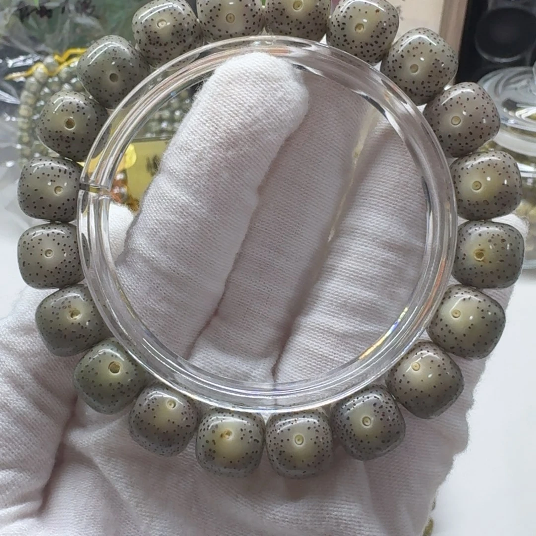 星月菩提手串黑冰小细星6